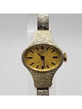 Vintage Timex Mechanical Womens Bracelet Watch 22mm For Parts Or Repair